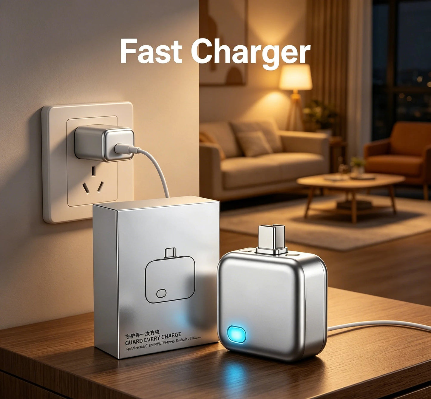 140W Smart Full Charge Self-Cut Type-C Adapter