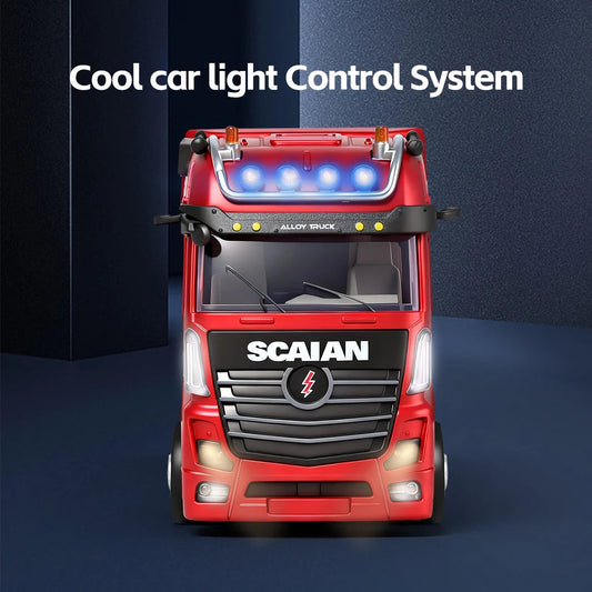 Truck Drift Racing 2.4G Remote Control Tractor with Trailer Model Kids Toys New