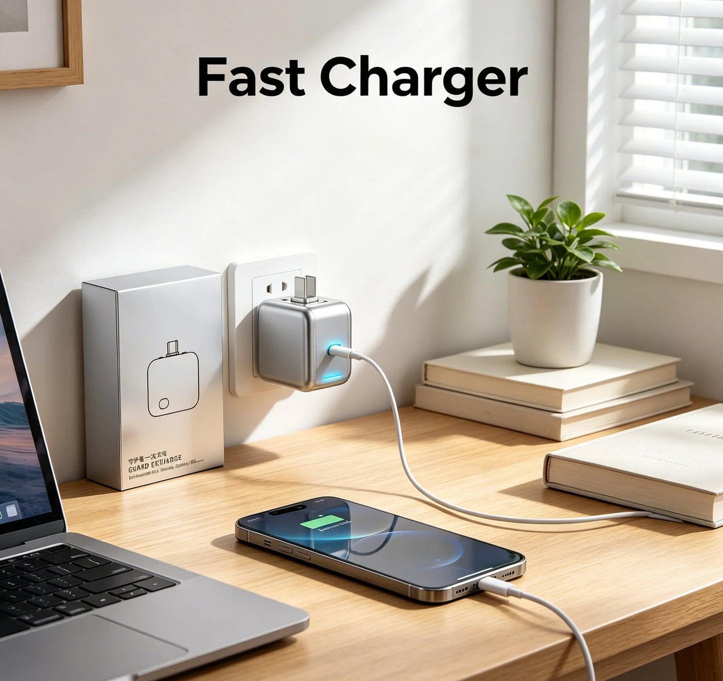 140W Smart Full Charge Self-Cut Type-C Adapter