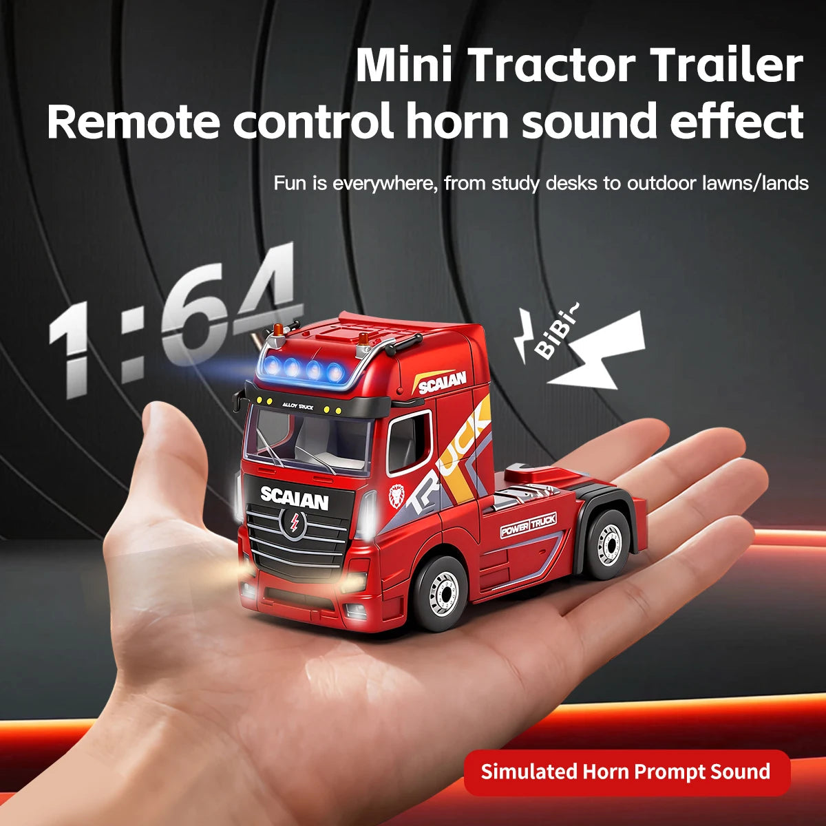 Truck Drift Racing 2.4G Remote Control Tractor with Trailer Model Kids Toys New