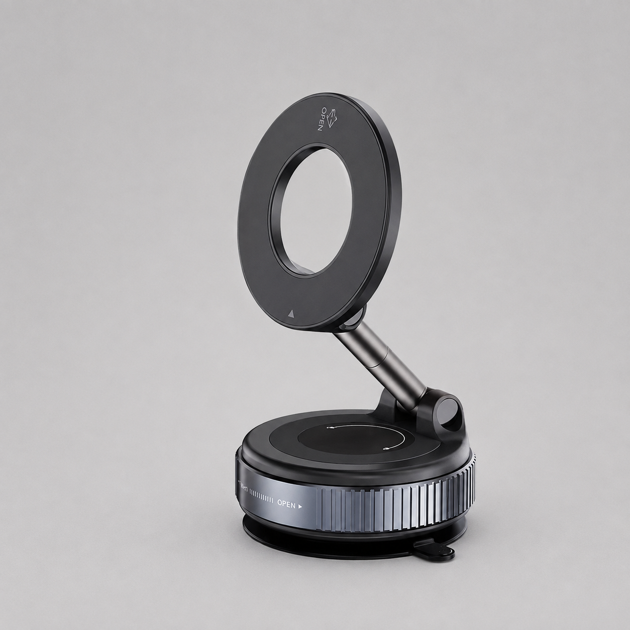 360° Adjustable Magnetic Car Phone Holder with Strong Suction Cup