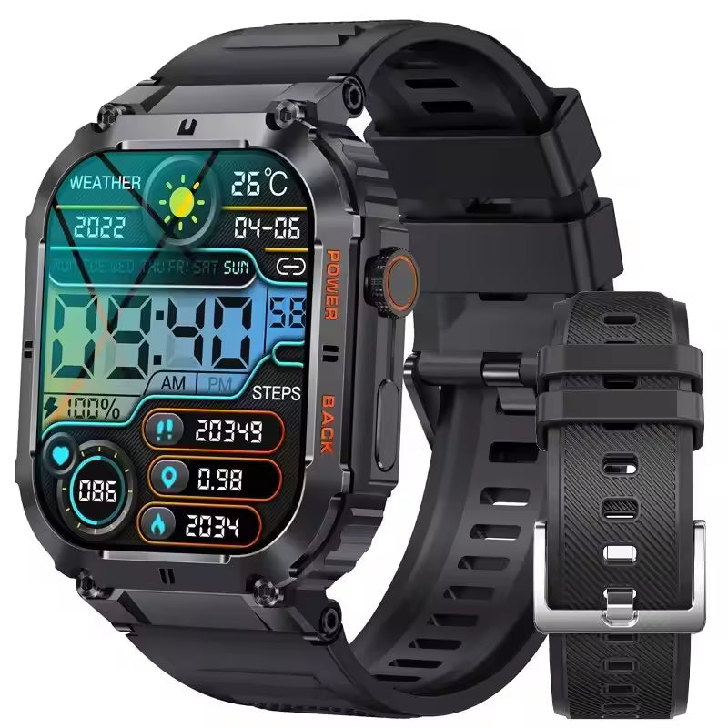 LIGE Outdoor Sports Fitness Smartwatch For Men