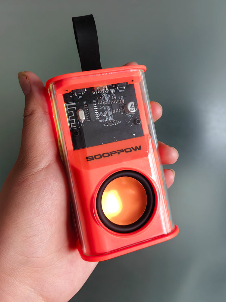 Transparent Mecha Bluetooth Speaker With Lanyard Mini Wireless
