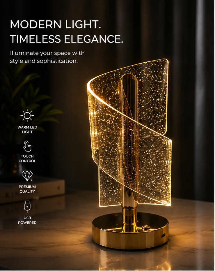 Crystal LED Luxury Modern LED Table Lamp (3 Elegant Designs)